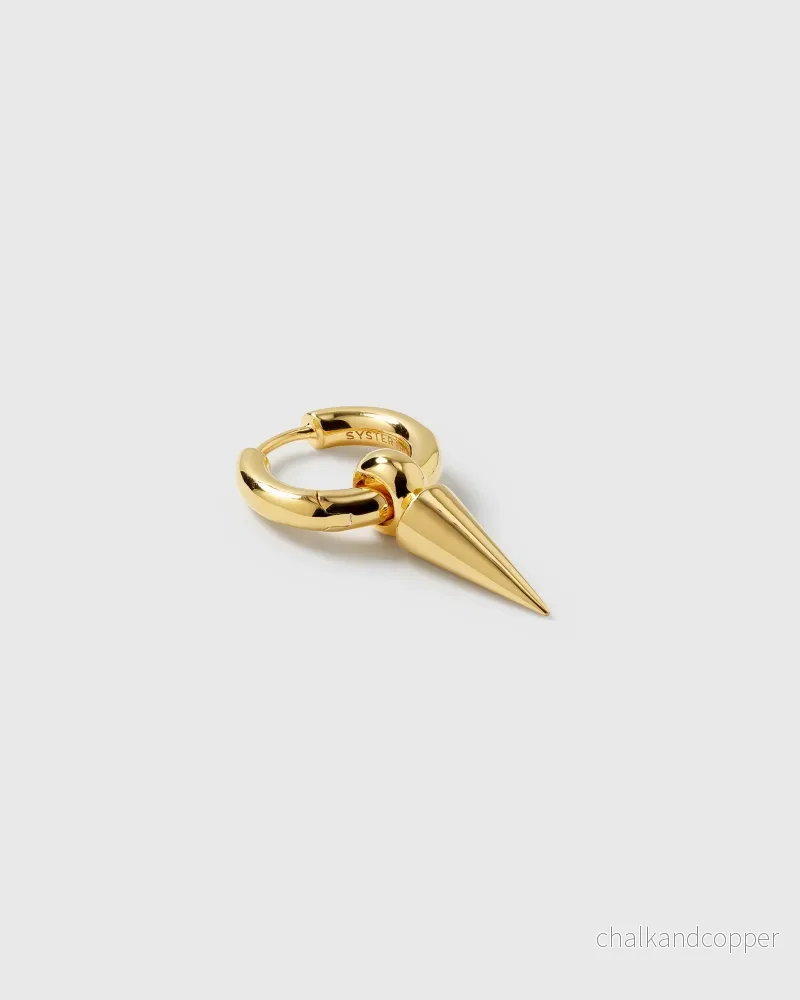 Juno Single Hoop Gold Syster P