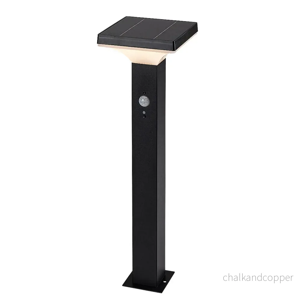 Rabalux lampa, utomhus, solcell, stående, LED 4W, IP44, svart, Geleen