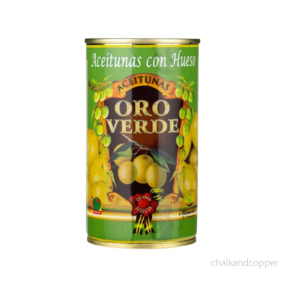Oro Verde Manzanillaoliver Gröna Med Kärna 350g