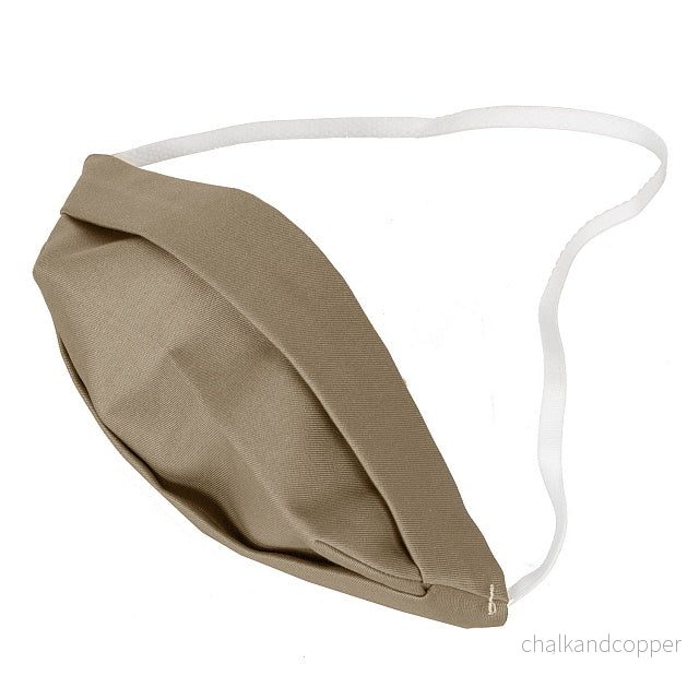 Vuxenmask i Bomull Dubbelsidig – Beige, Komfortabel och Återanvändbar Mask - Bild 3