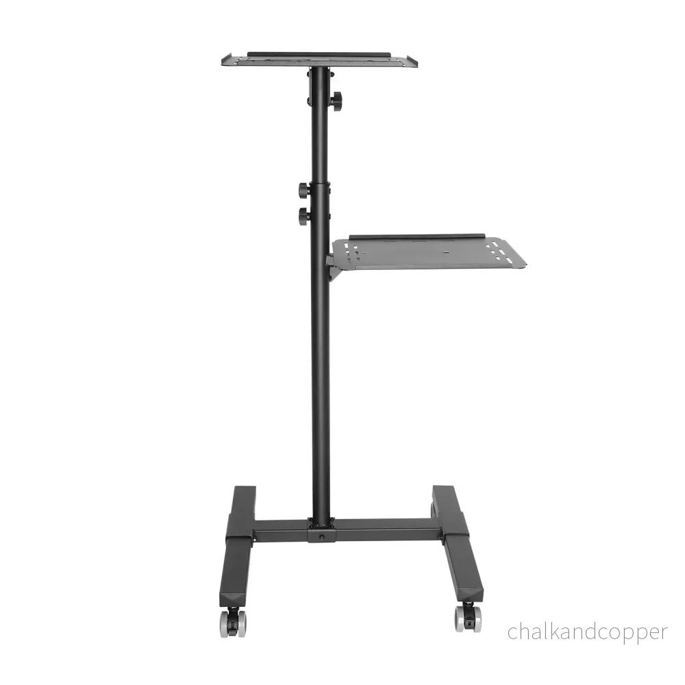 Maclean – justerbart, mobilt bord för projektor/bärbar dator, stål, max. 10 kg, MC-207 - Bild 3