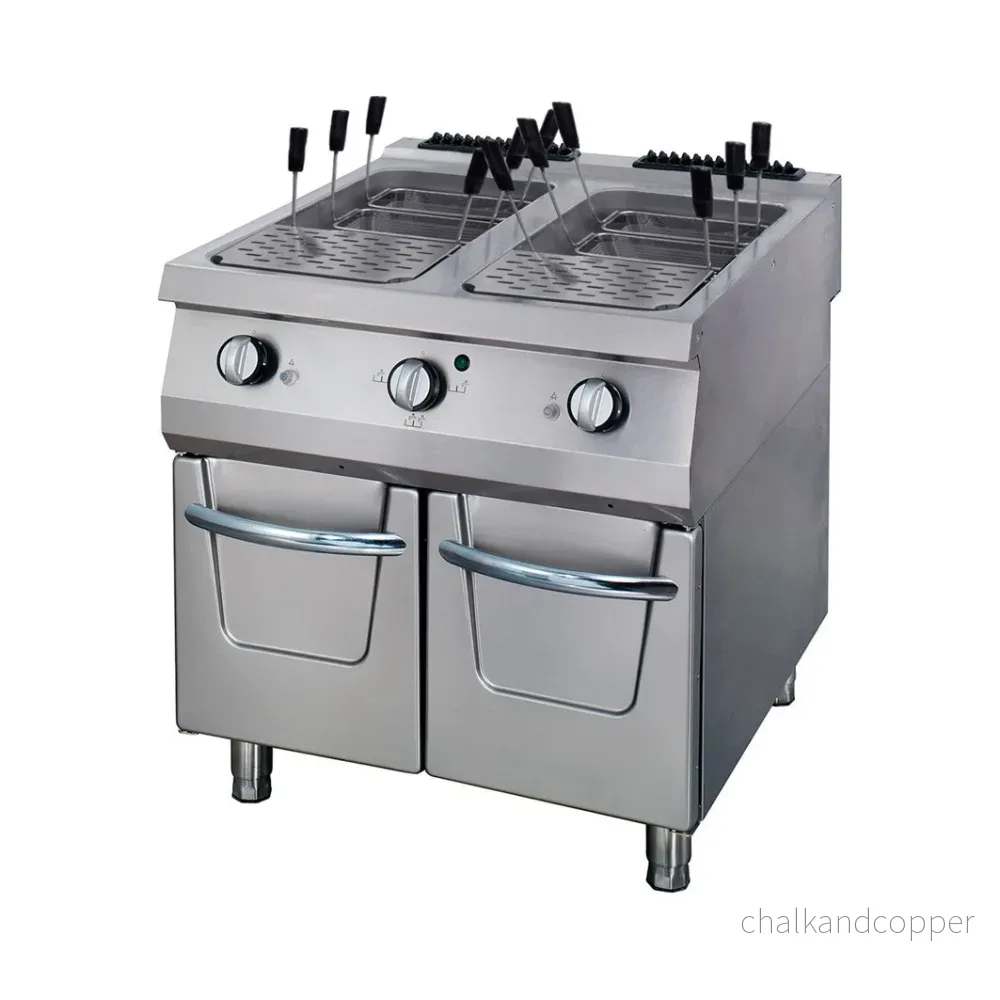 Premium pastakokare - Dubbel enhet - 90 cm djup - Gas