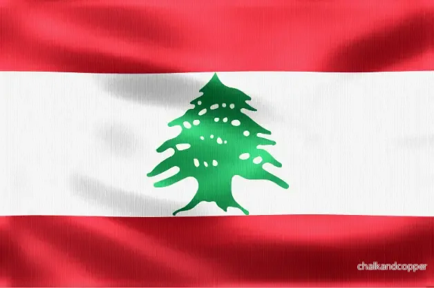 Libanons flagga Libanons flagga
