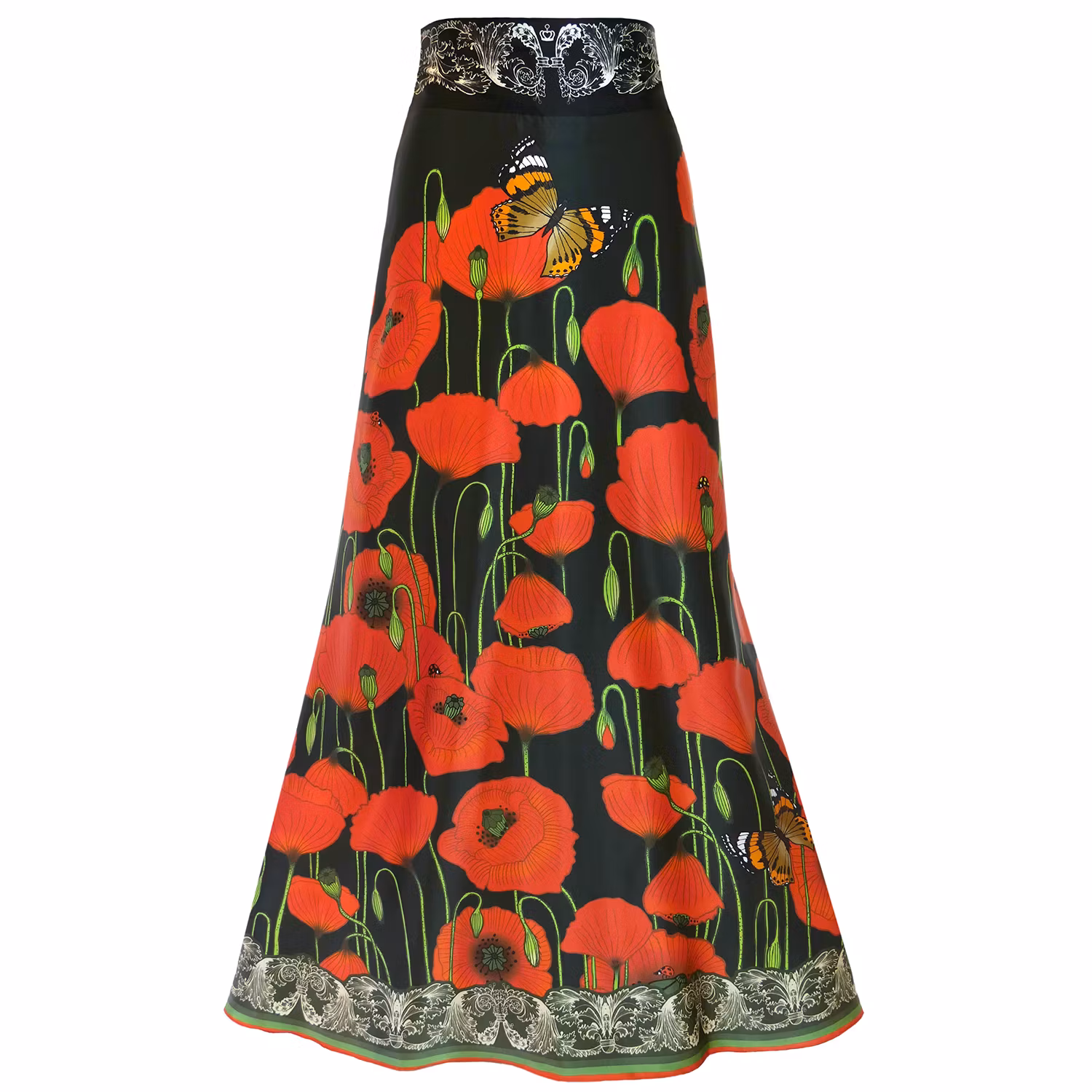 Silk Wrap Skirt Poppy Dark Kueen - Bild 3