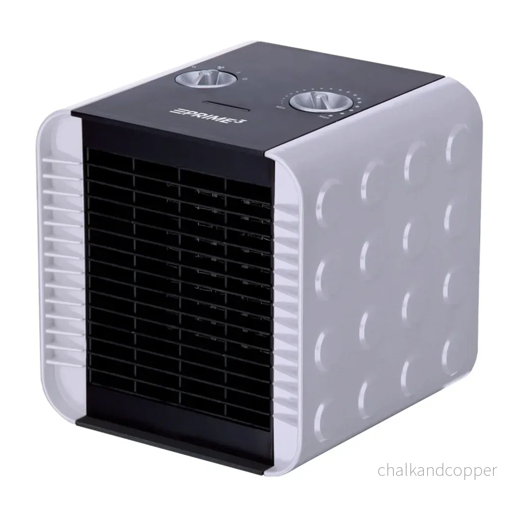 Prime3 SFH81 Fläktvärmare Värmare Keramiskt Värmeelement Med PTC-Teknik 2 Värmeinställningar 1500 W / 750 W Tyst Drift Upp Till 60 dB