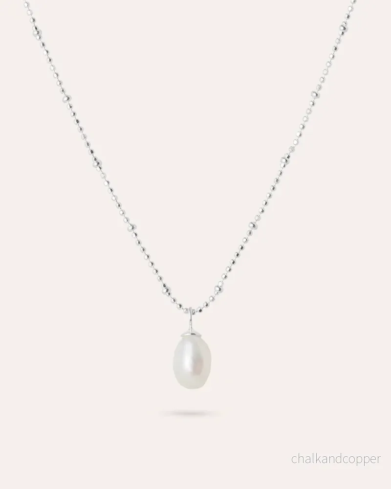 Ocean Muse Big Pearl - Silverhalsband - Bild 2