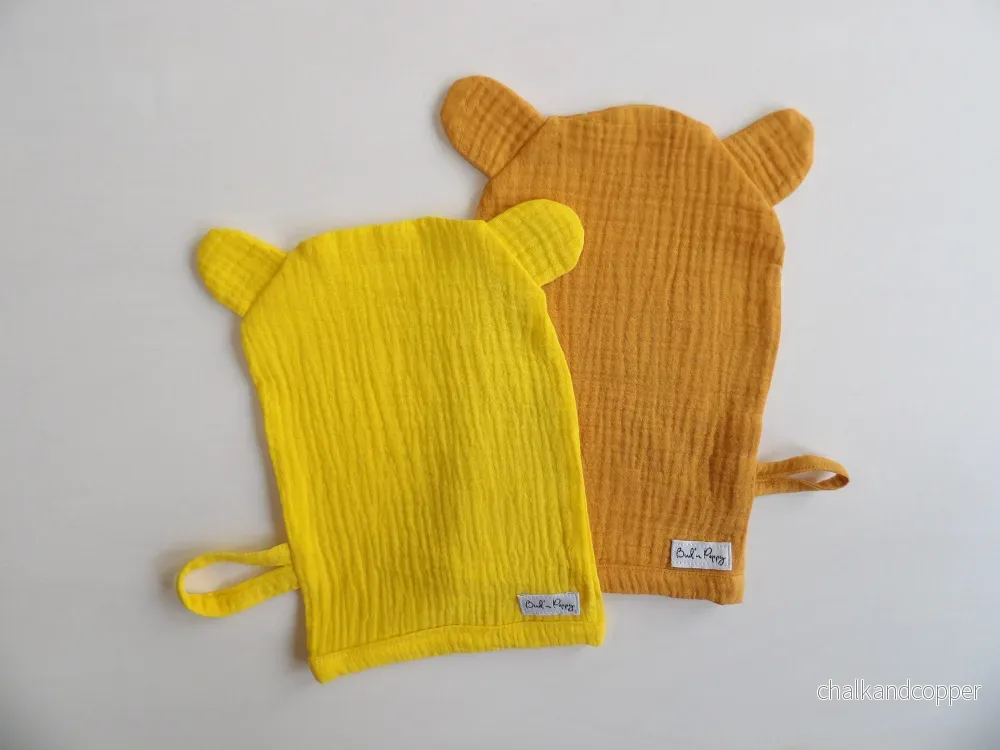 Muslin badvantar 2-pack – Golden Honey
