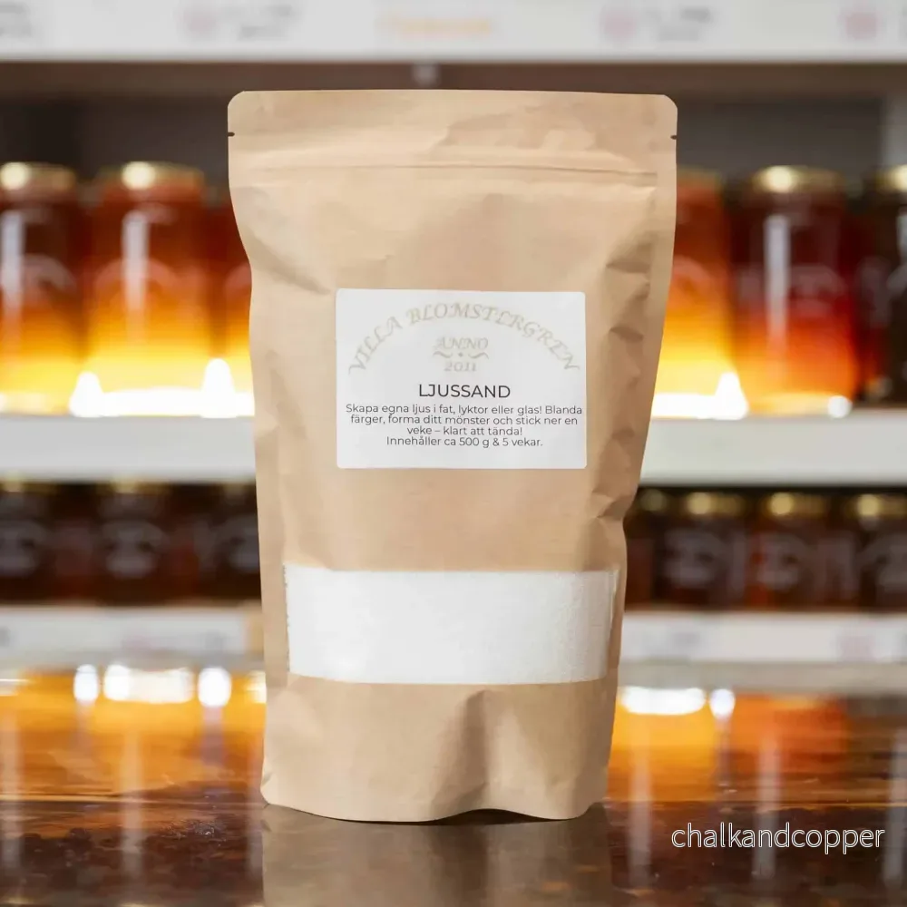 Ljussand – Vit – 500 g | Villa Blomstergren Ljussand – Vit – 500 g | Villa Blomstergren