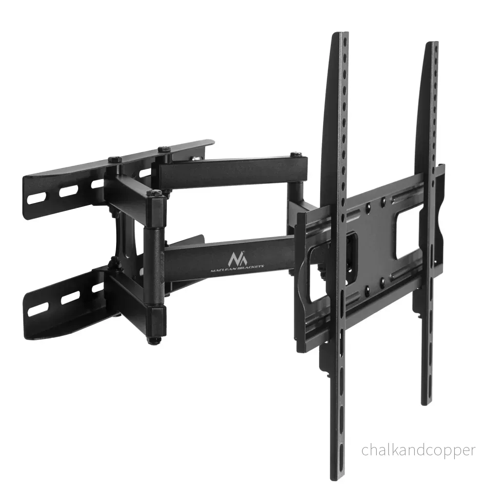 Maclean-fäste för TV eller bildskärm, universal, max VESA 400×400, 26-65″, 30kg, svart, MC-760