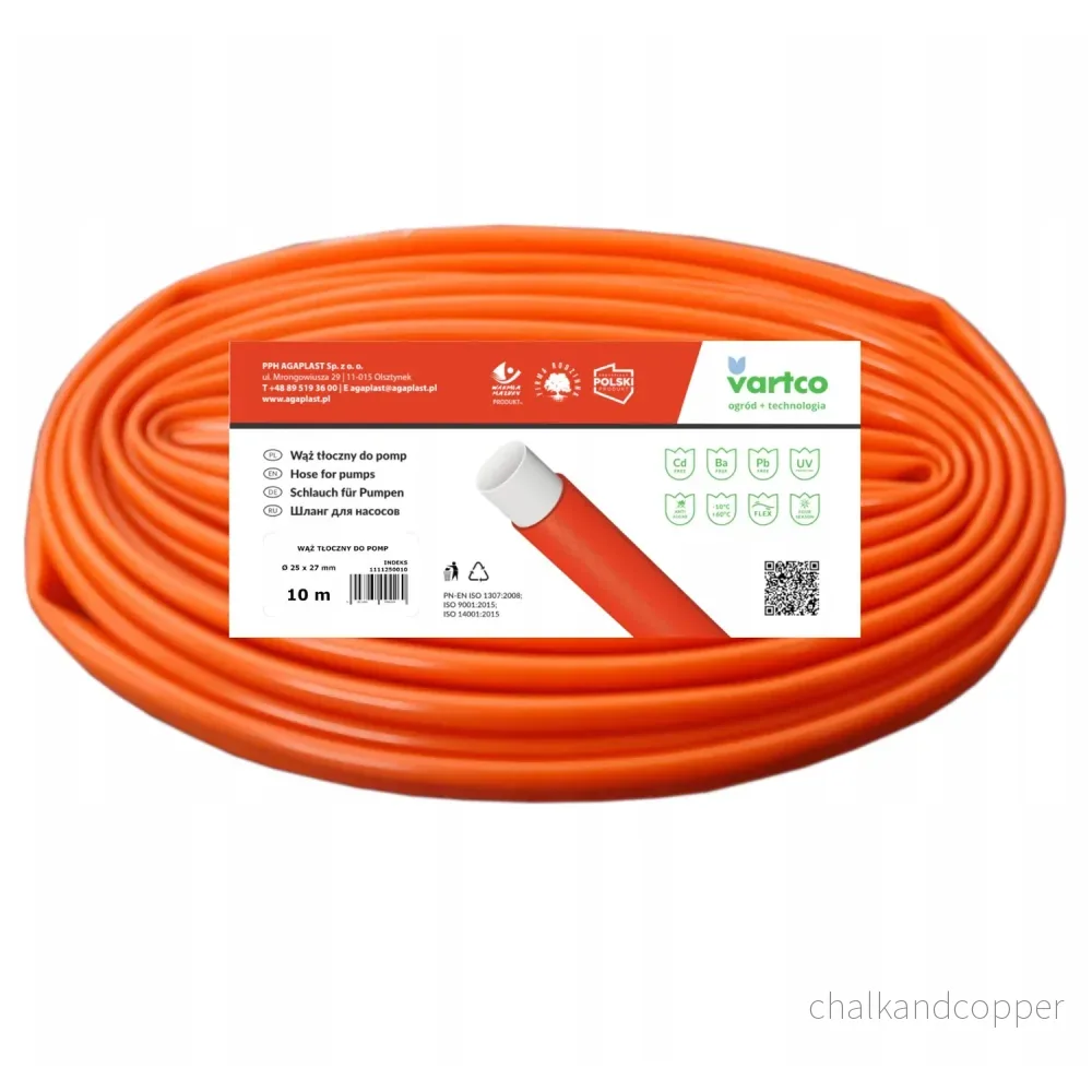 Vartco 2-Lagers Dräneringsslang För Dränkbara Pumpar UV-Beständig Transportslang Flexibel Slang (1 1/4" 32mm 10m)