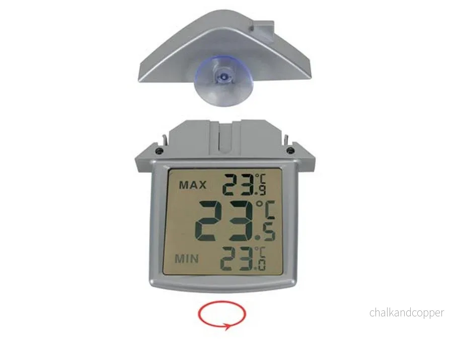 Perel digital termometer, inomhus/utomhus, tydlig LCD-display, WC216 - Bild 3