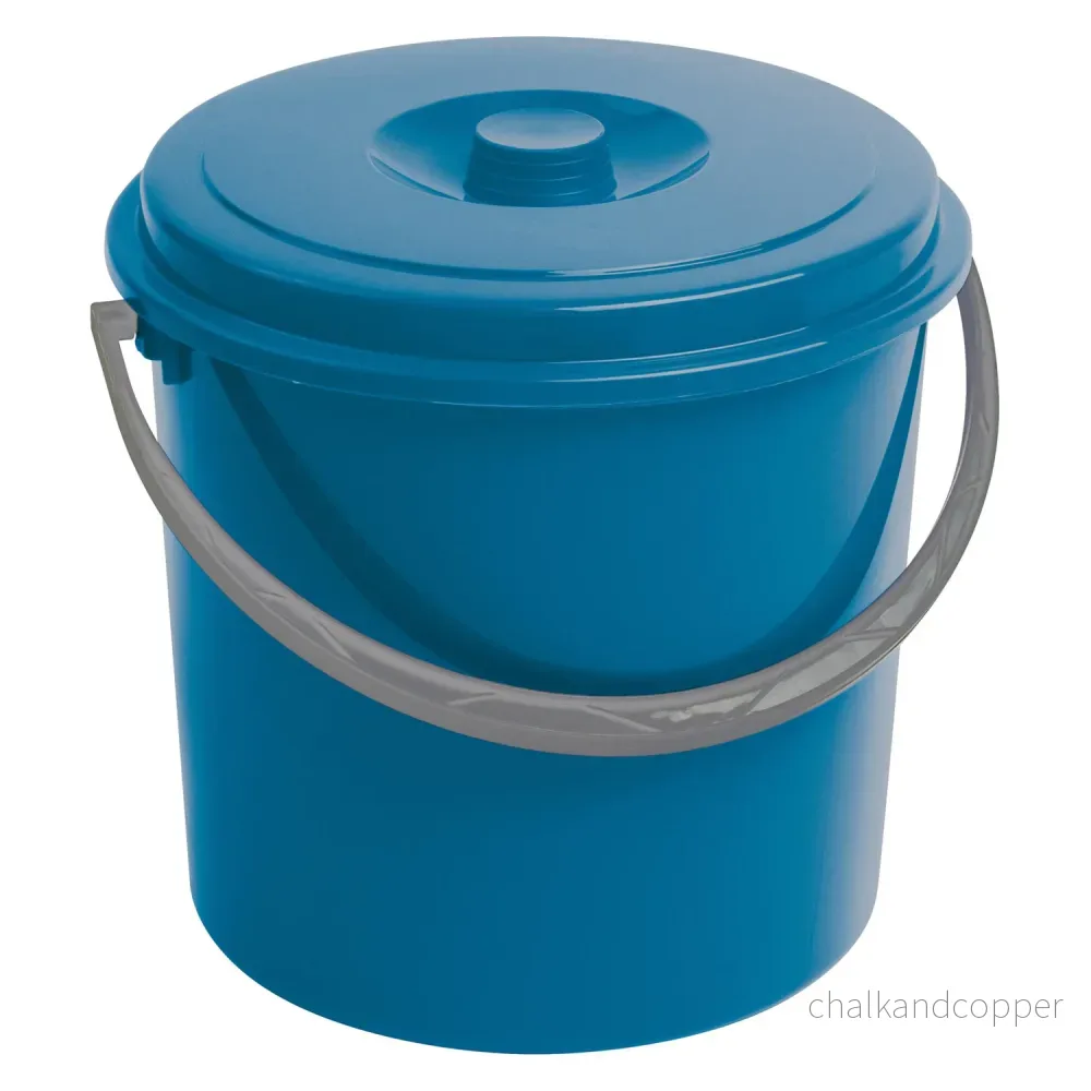 Curver hink, med lock, bekvämt handtag, 16L, blå, 235235