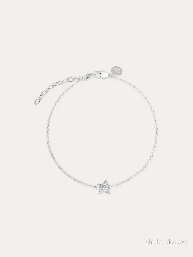 Glam: Star - Silverarmband