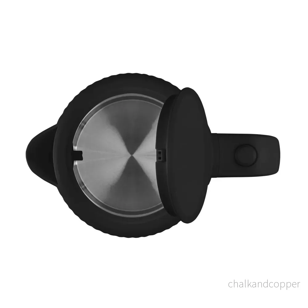 Vattenkokare Concept i plast, 1,7L, räfflad design, trippelsäkerhetssystem, sedimentfilter, vattennivåindikator, svart, RK2391 - Bild 3