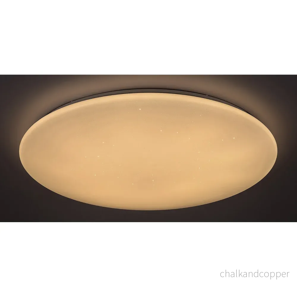 Danny Taklampa Vit Inbyggd LED 36 W 3 000 lm 3 000–6500 K CCT Dimbar Med Fjärrkontroll Med Tidsomkopplare Stjärneffekt - Bild 3