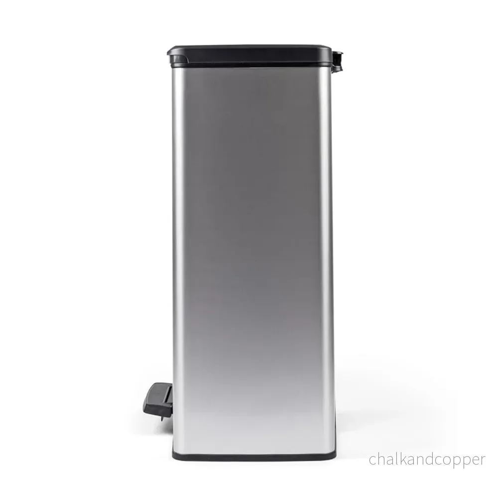 Curver-soptunna med pedal, 2 behållare à 26 liter, metalliserad, silverfärgad, 251002 - Bild 3