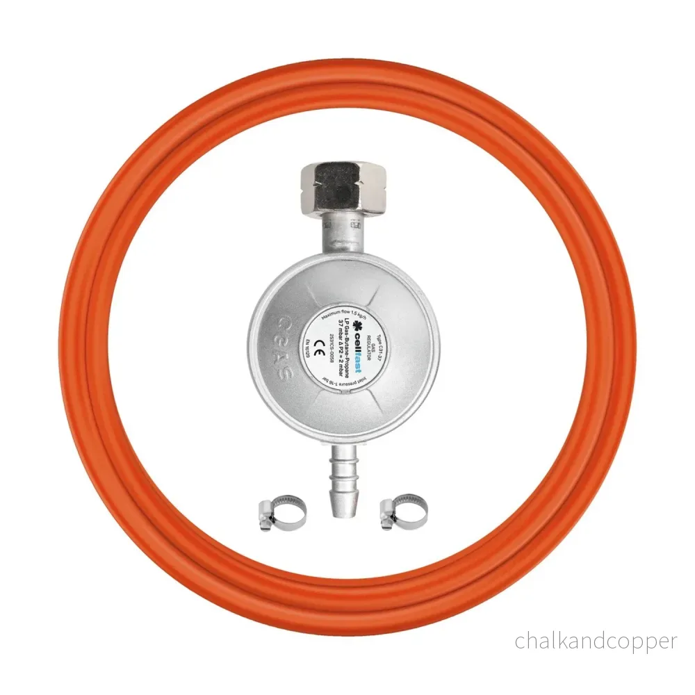 Propan-butan anslutningssats med gastrycksregulator slang 1,5m