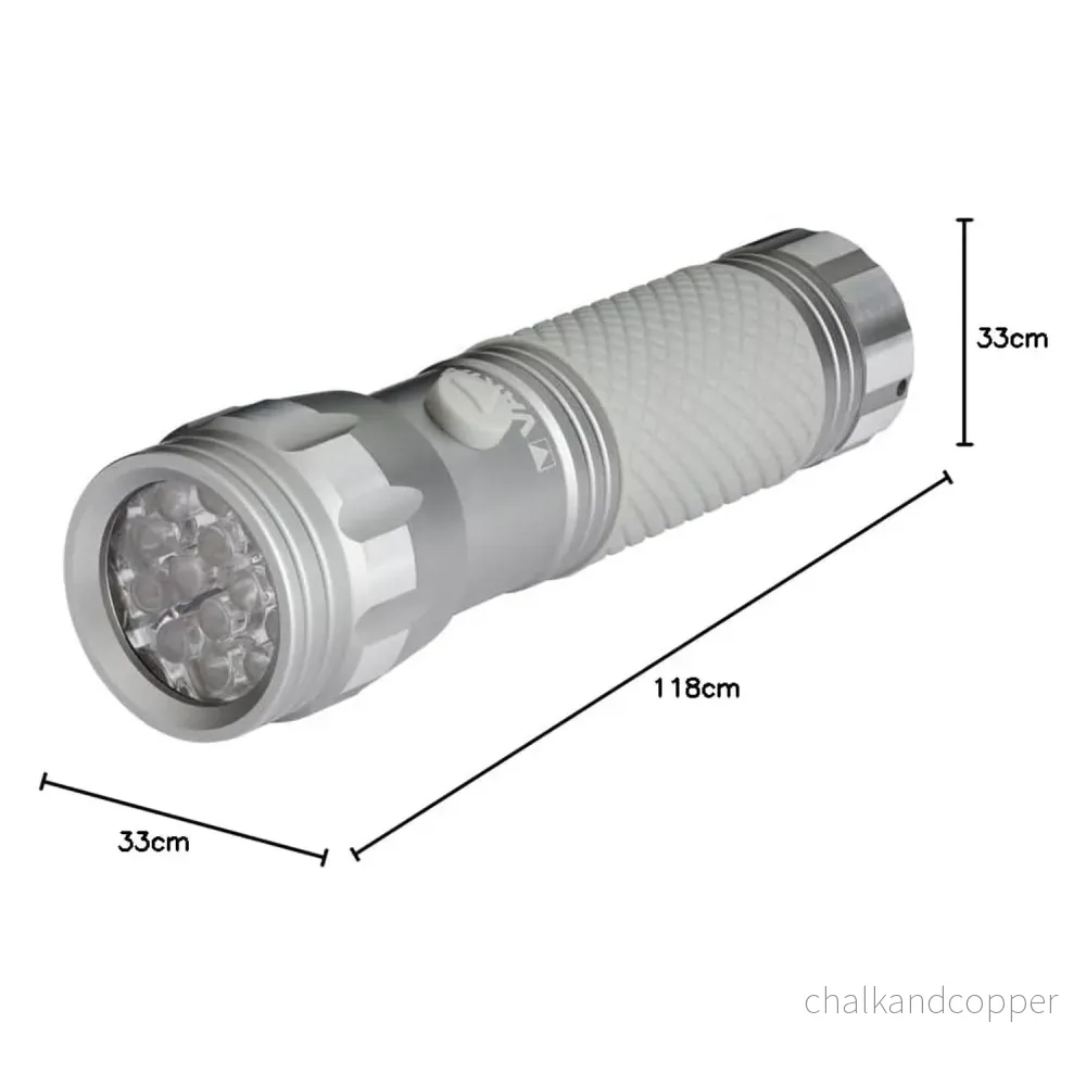 UV-LED-ficklampa 15638 i aluminium, UV-våglängd 395–400 nm, Multi LED-teknik + Varta-batterier ingår - Bild 3