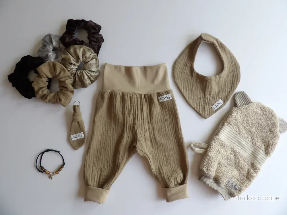Storlek 56, Tiny Pebble – Handgjort babyset, OEKO-TEX®-certifierade tyger
