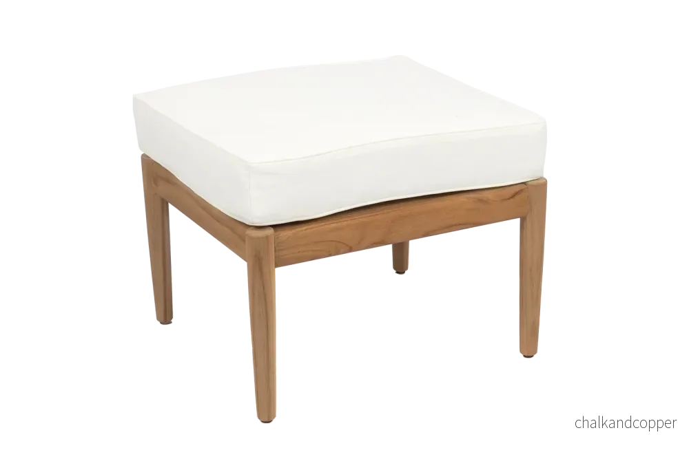 Sienna teak puff / bord