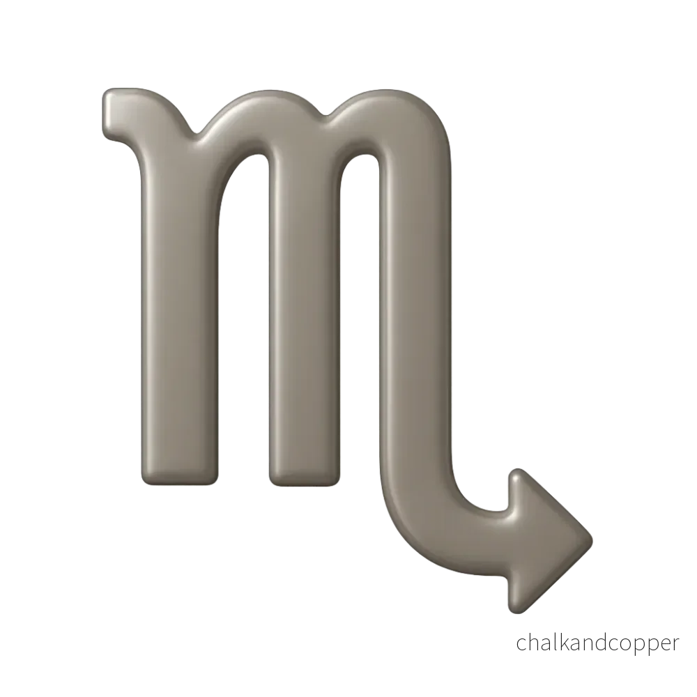 Zodiak Glyf – Scorpio (Skorpionen) - Bild 3