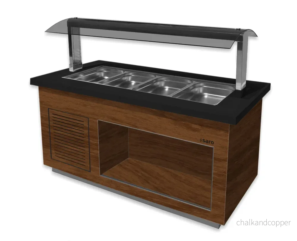 SARO Salladsbar modell PREMIUM LINE- SB-K 170 valnöt SARO Salladsbar modell PREMIUM LINE- SB-K 170 valnöt