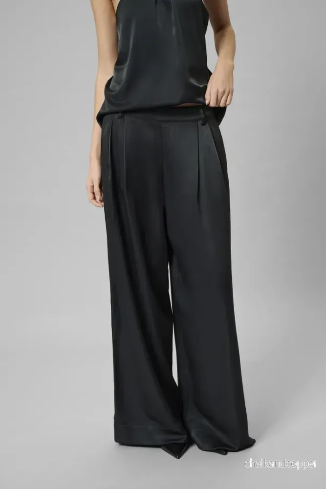 Estelle Wide Pant Asphalt My Essential Wardrobe Estelle Wide Pant Asphalt My Essential Wardrobe