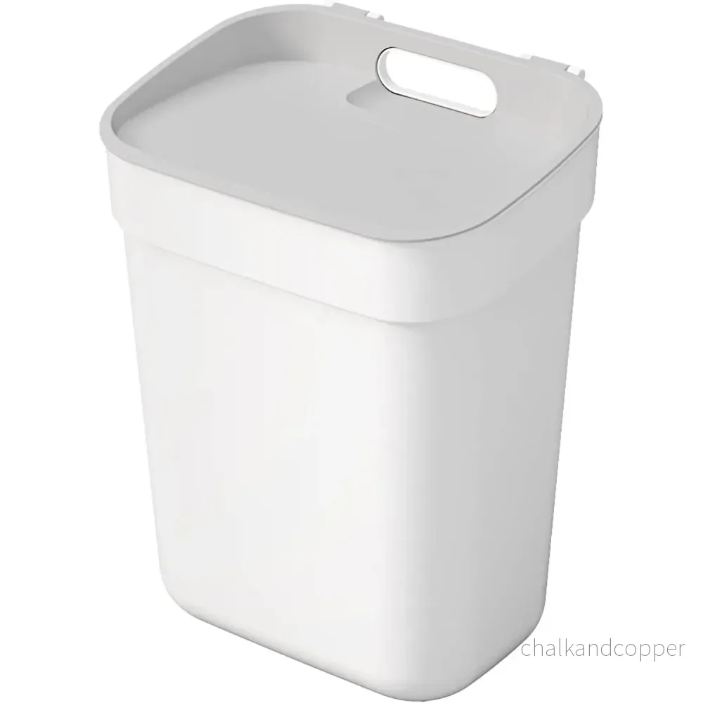 Curver papperskorg, för återvinning, 10 liter, vit, Redo att hämta