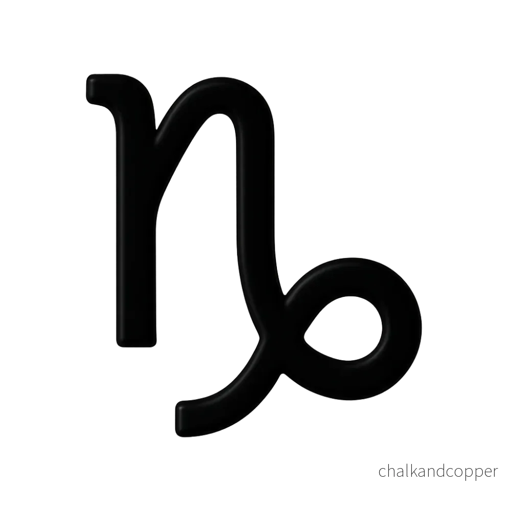 Zodiak Glyf – Capricorn (Stenbocken) - Bild 2