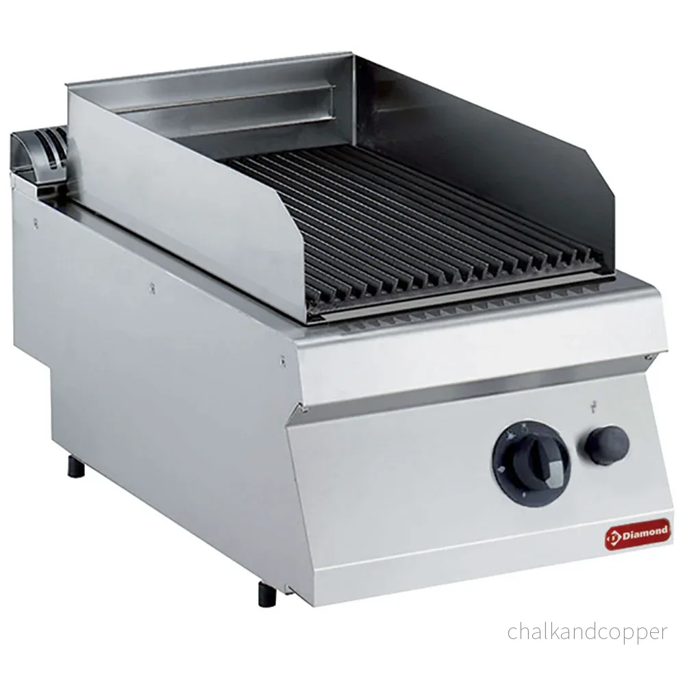Gasgrill i lavasten, järngaller 1/2 mod. -BÄSTA- Gasgrill i lavasten, järngaller 1/2 mod. -BÄSTA-
