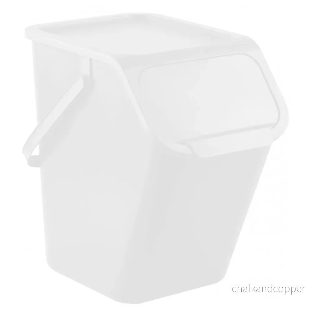 Practic, återvinningskärl, 25 liter, vit, Bini 10100310