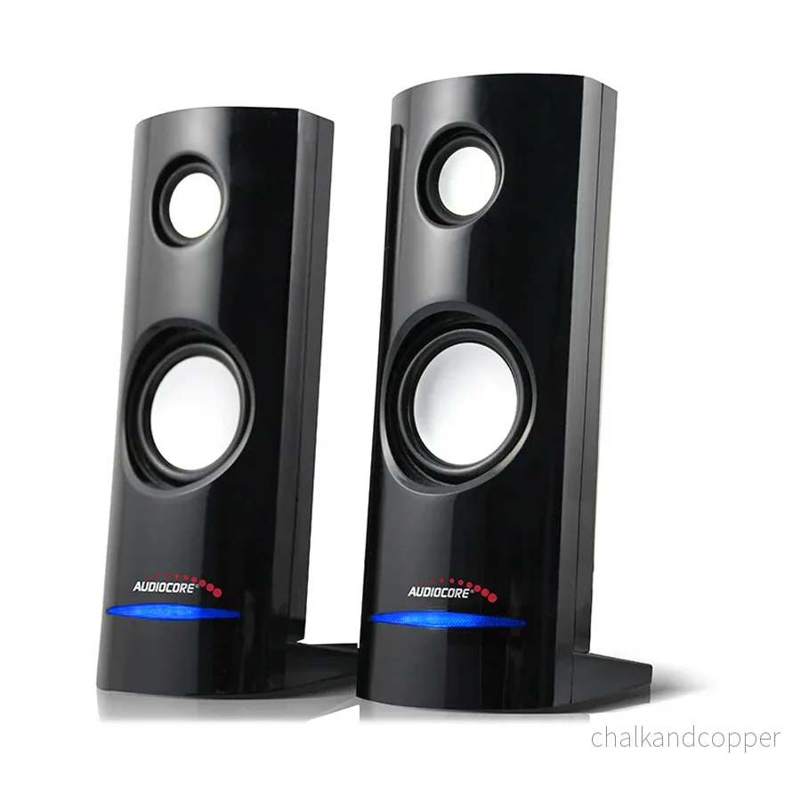 Datorhögtalare 8W USB strömförsörjning Svart Audiocore AC860