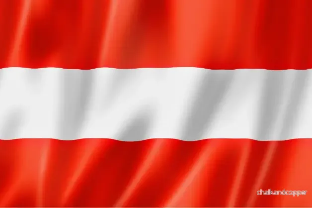 Österrikes flagga Österrikes flagga