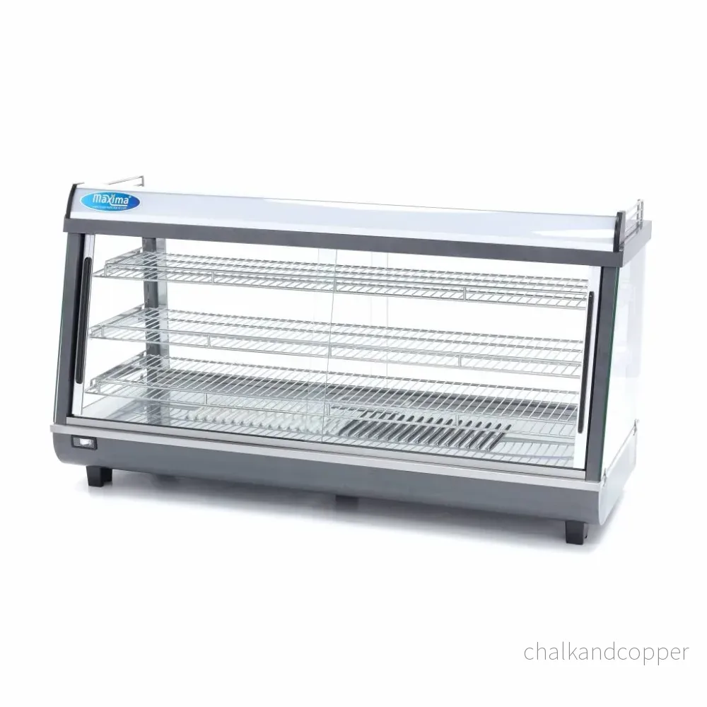 Uppvärmd matdisplay - 186L - 121,5 cm - 3 hyllplan