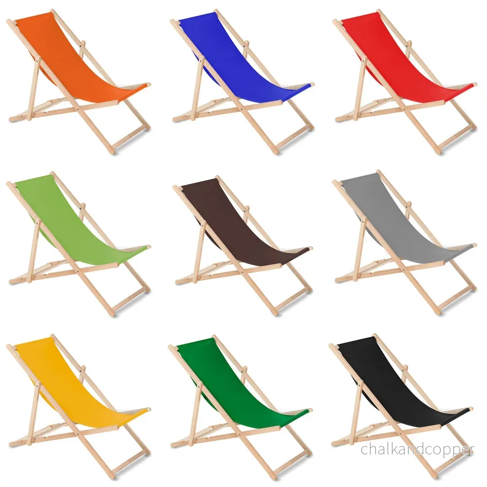 GreenBlue GB183 classic reclining chair in beech, orange GreenBlue GB183 classic reclining chair in beech, orange