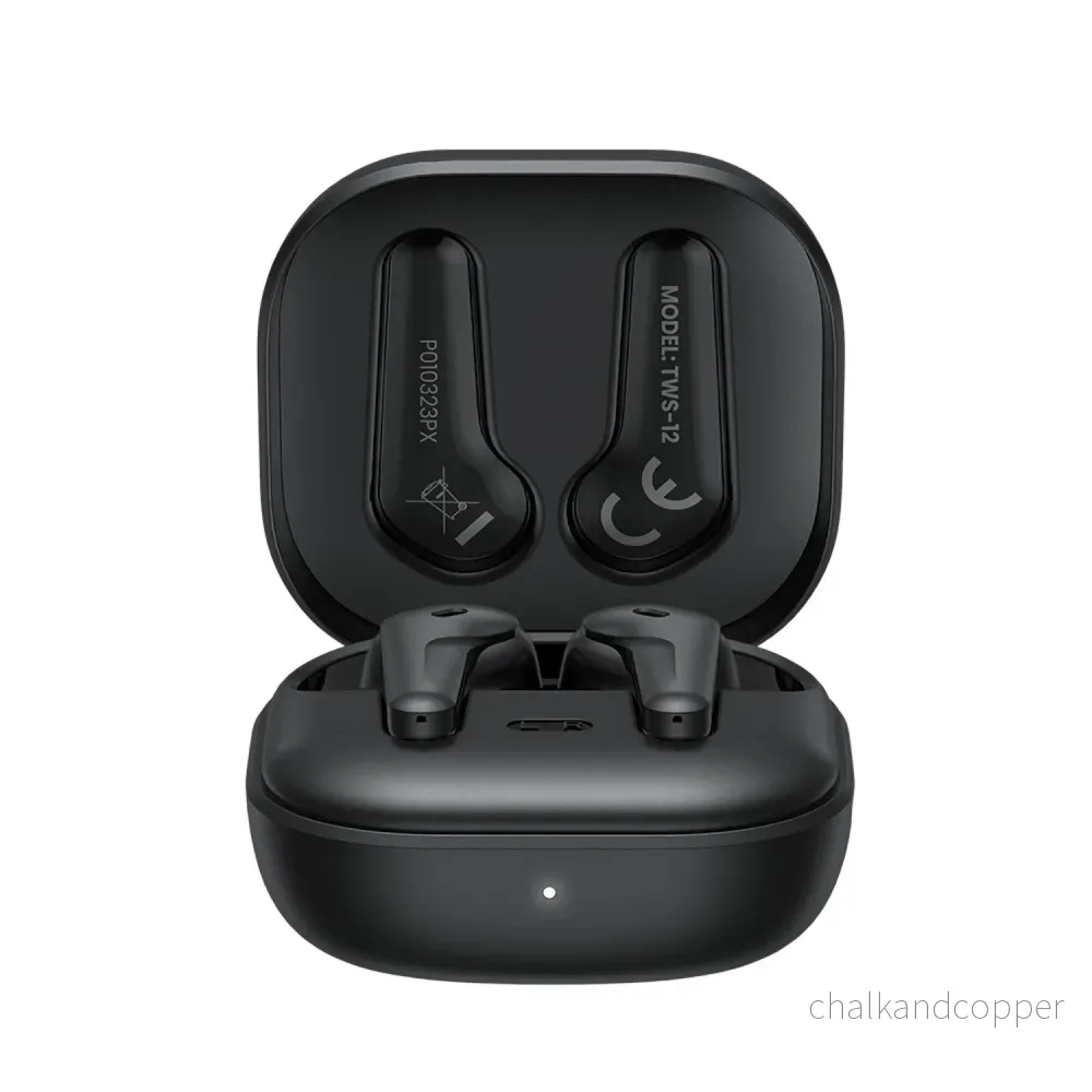 Savio trådlösa hörlurar, Bluetooth 5.3, ANC, USB-C, svart