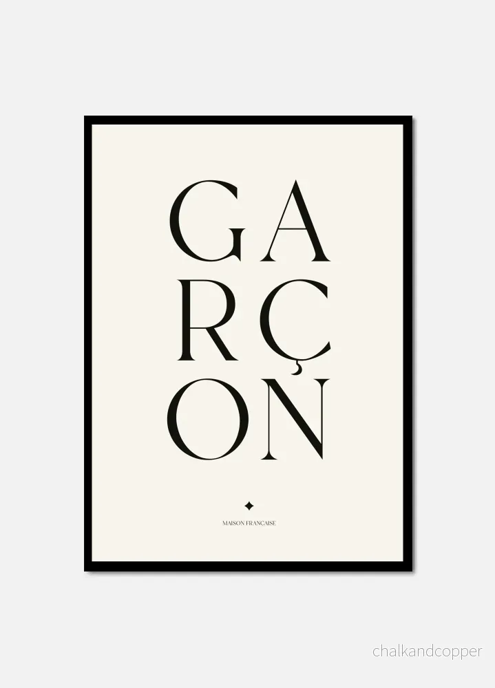 GARÇON GARÇON