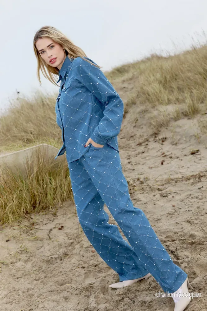 Marinacras Pants Light Blue Cras Marinacras Pants Light Blue Cras