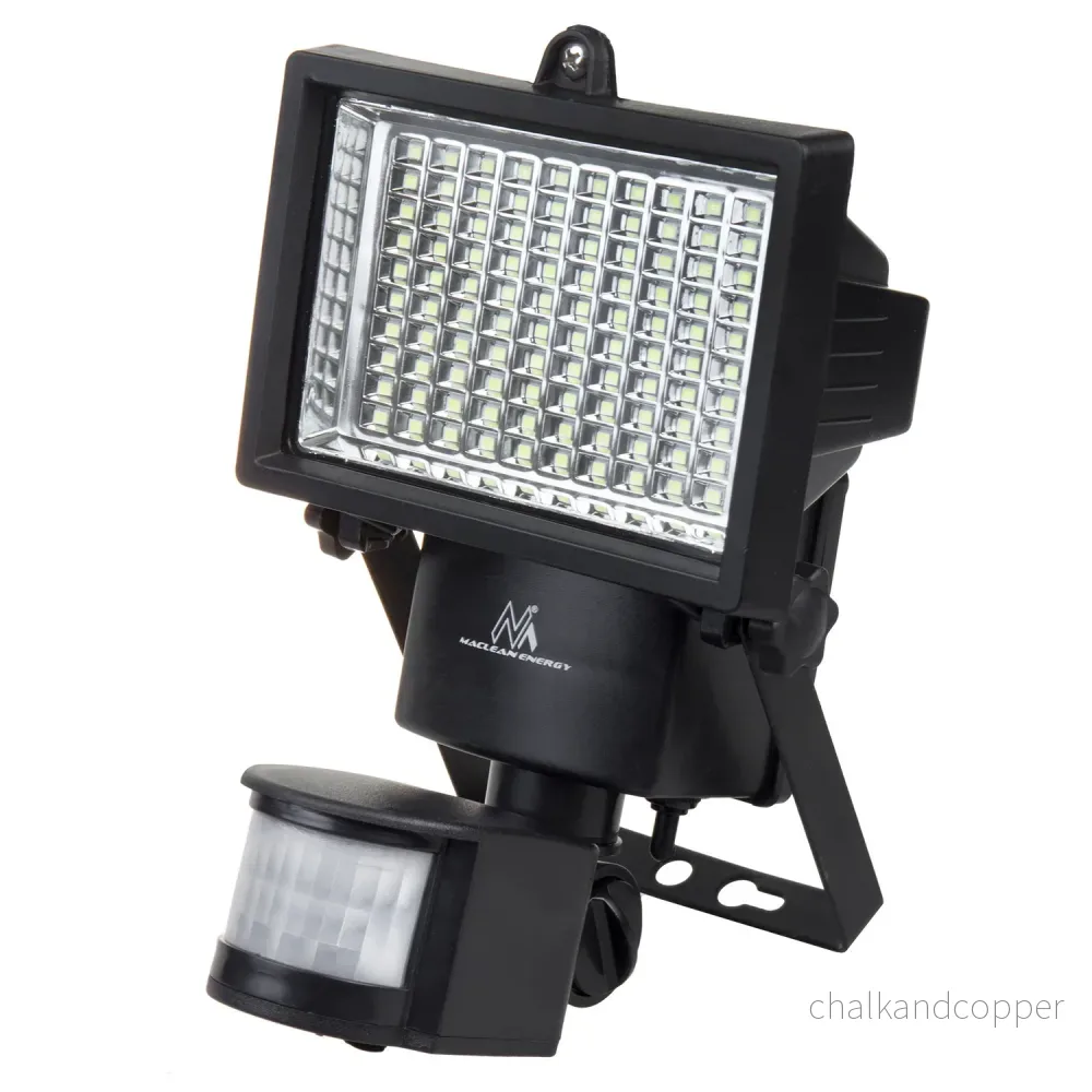 Maclean MCE442 Solar LED-Lampa Med Rörelsesensor Strålkastare Solar Vägglampa Skymning Sensor Solar Ljus IP44 6W 360 Lumen 6000K - Bild 2