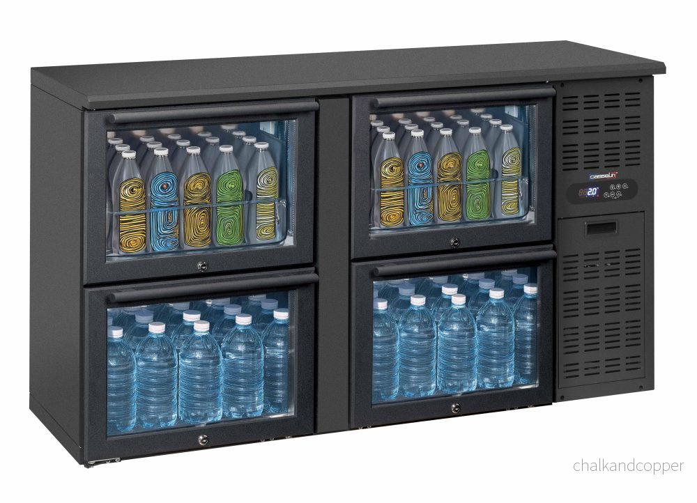 Back bar chiller 2 x 2 glas lådor