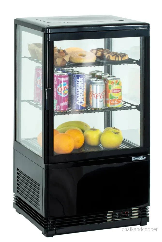 Displaykylskåp 58 L – Svart