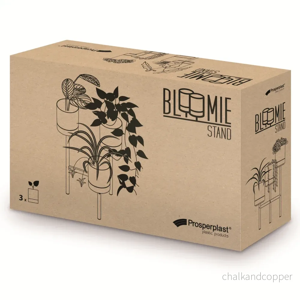 Prosperplast Bloomie Stand IKD3L-422U Trebensstativ Med Metallram - Krukväxtfärg Grå - Bild 3