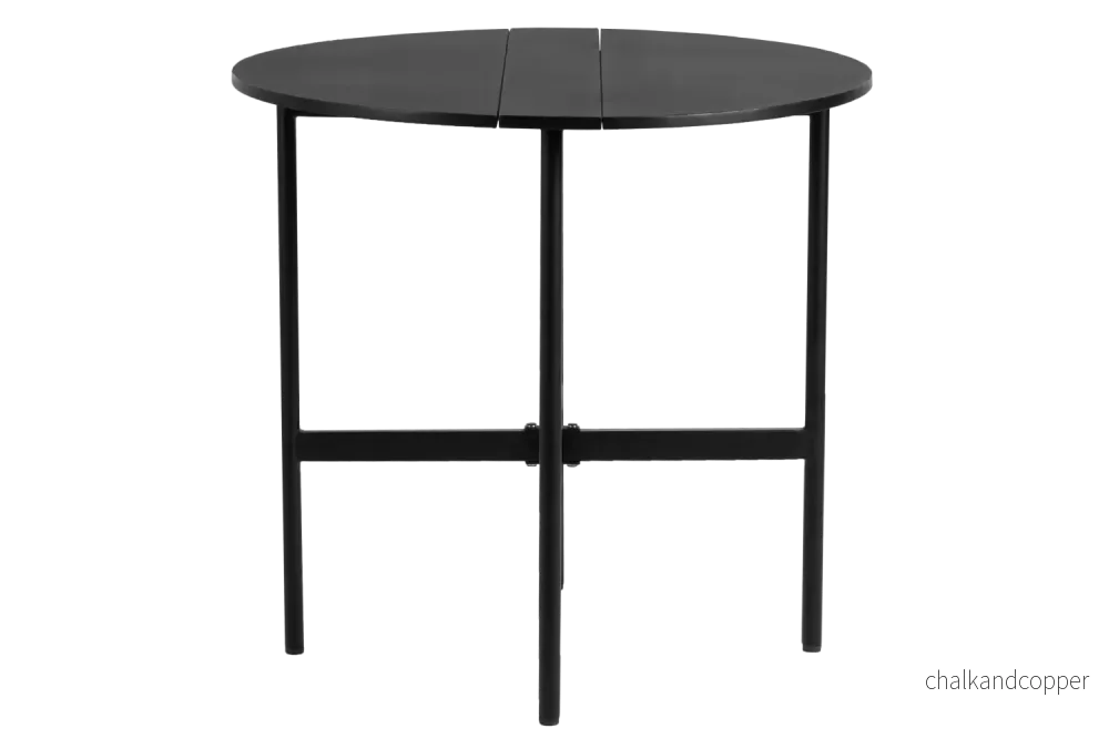 Clara metall gatelegbord Ø80 cm