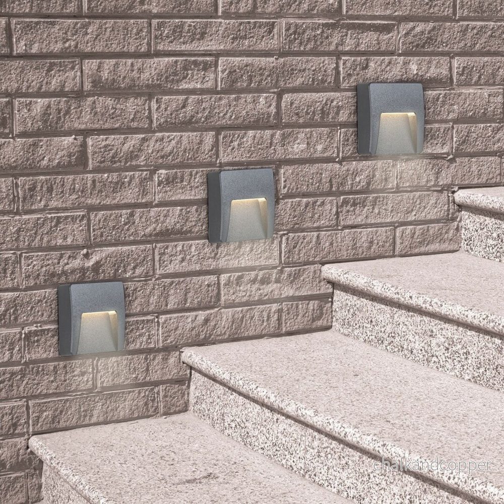 Rabalux vägglampa, utomhus, IP65, LED 3W, antracit, Trento - Bild 3
