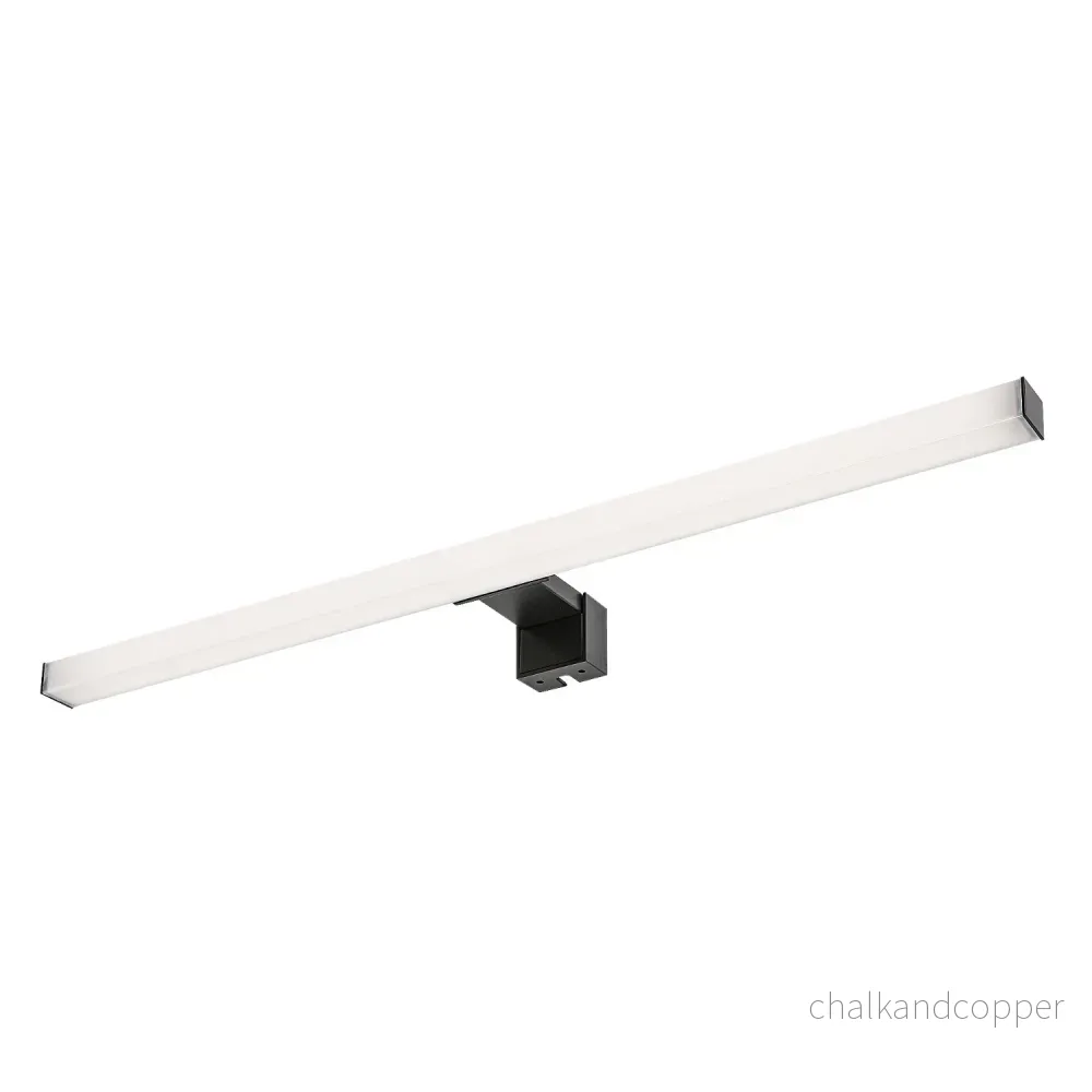 Rabalux badrumslampa, effekt 9W, naturvit 4000K, IP44. svart, Oliro