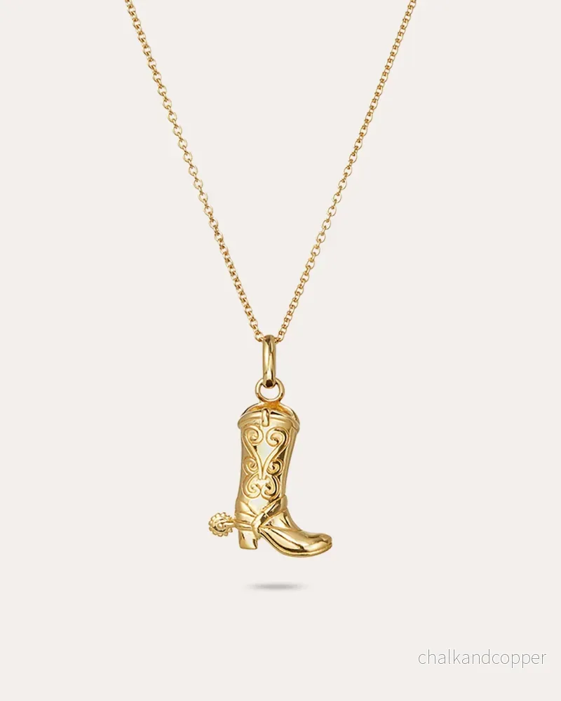 Shoe la la Cowgirl – Guldhalsband Shoe la la Cowgirl – Guldhalsband