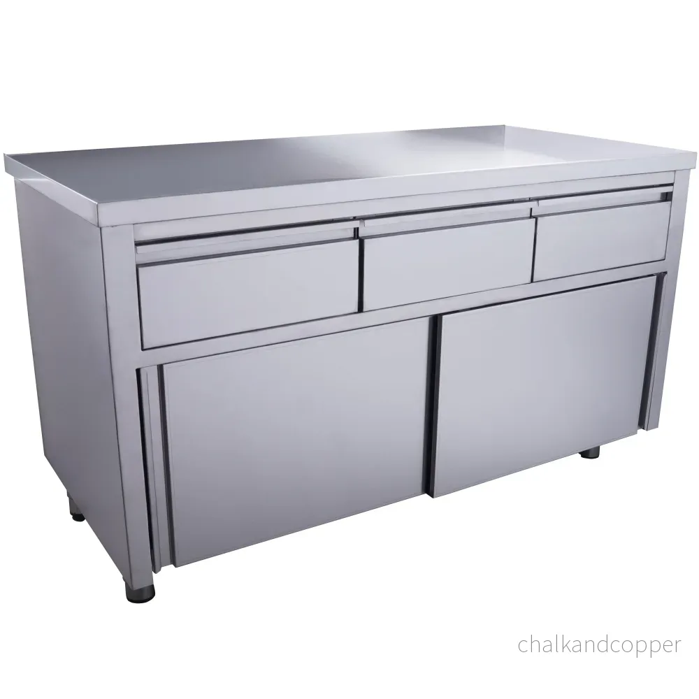 SARO Skjutdörrsskåp - 3 lådor 1400X700mm