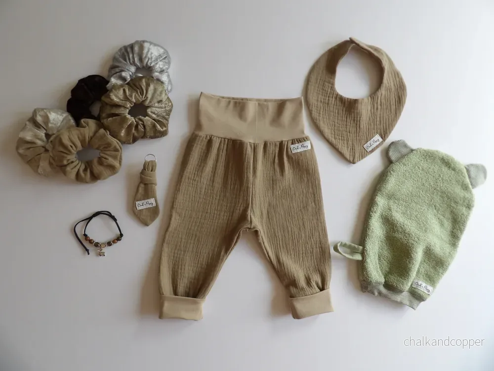 Storlek 62, Sandy Toes – Handgjort babyset, OEKO-TEX®-certifierade tyger