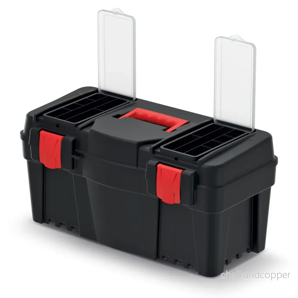 KISTENBERG CALIBER KCR5530 Verktygslåda Verkstad Förvaringslåda Bärhandtag 55 cm Stabil ABS-plast - Bild 2