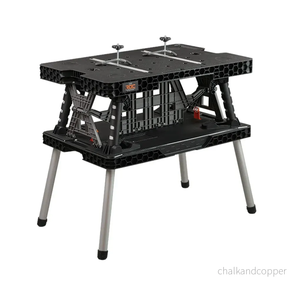 Keter hopfällbart arbetsbord 2.0, bärförmåga 453 kg, arbetsyta 85 x 56 cm, stabila metallben, 271269